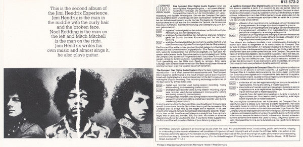 The Jimi Hendrix Experience : Axis: Bold As Love (CD, Album, RE)