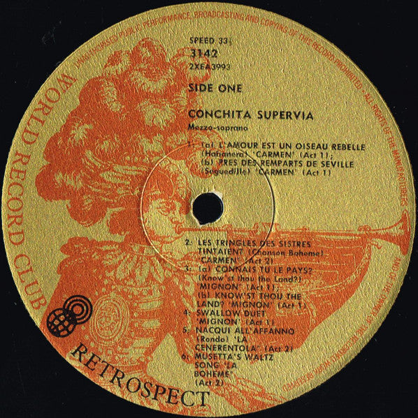 Conchita Supervia : The Golden Voice Of Conchita Supervia (LP, Comp, Mono, Club)