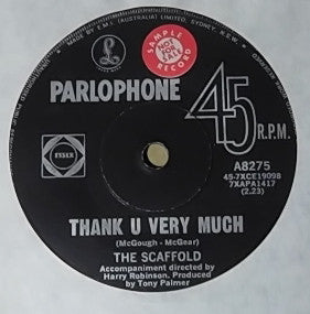 Scaffold : Thank U Very Much (7", Single)