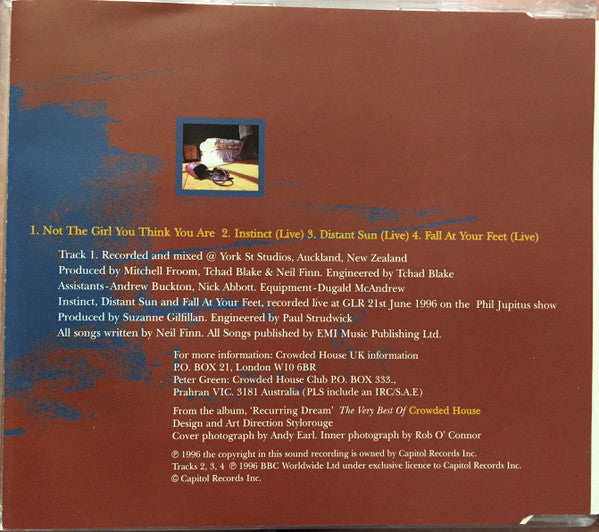 Crowded House : Not The Girl You Think You Are (CD, Single)