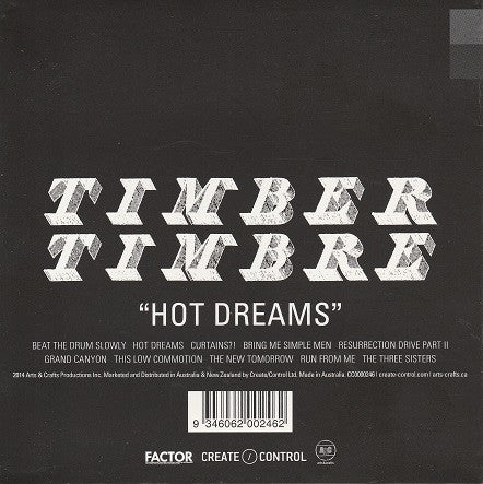 Timber Timbre : Hot Dreams (CD, Album)
