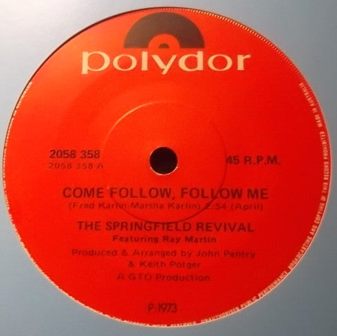 Springfield Revival : Come Follow, Follow Me (7", Single)
