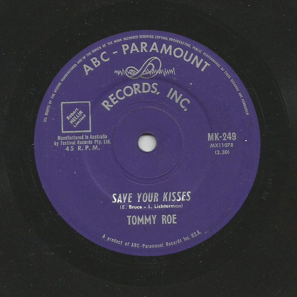 Tommy Roe : Sheila (7", Single, Rob)