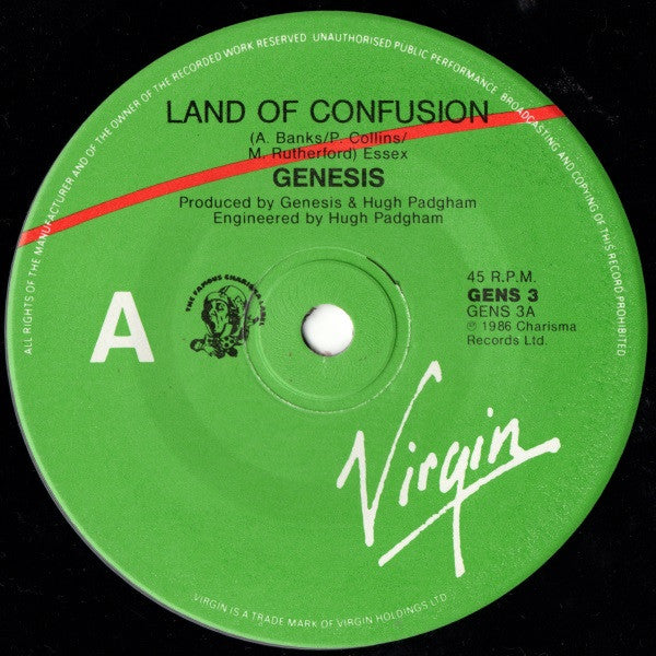 Genesis : Land Of Confusion (7", Single, Ltd)