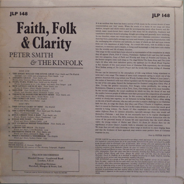 Peter Smith (11) And The Kinfolk : Faith, Folk And Clarity (LP, Mono)