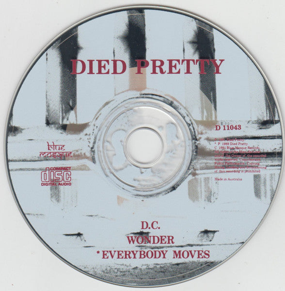 Died Pretty : D.C. (CD, Single)