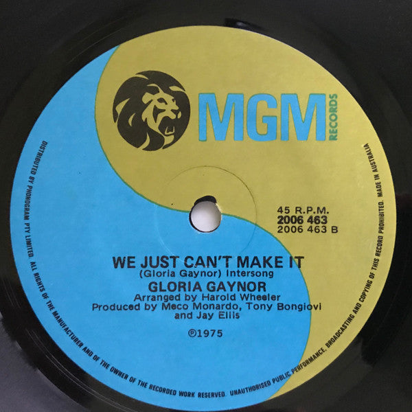 Gloria Gaynor : Never Can Say Goodbye (7", Single)