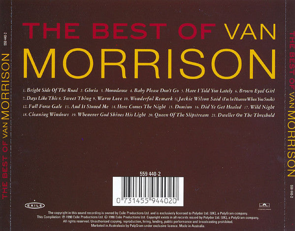 Van Morrison : The Best Of Van Morrison (CD, Comp, RE)