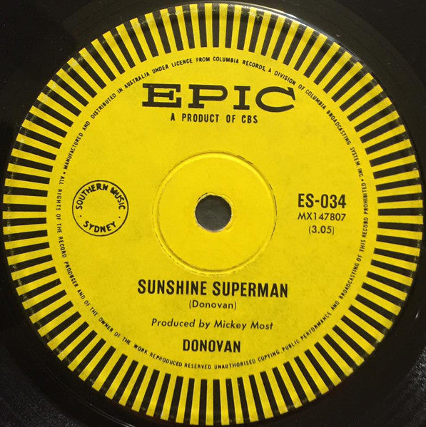 Donovan : Sunshine Superman / The Trip (7", Single)