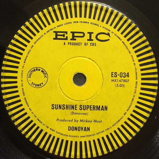 Donovan : Sunshine Superman / The Trip (7", Single)