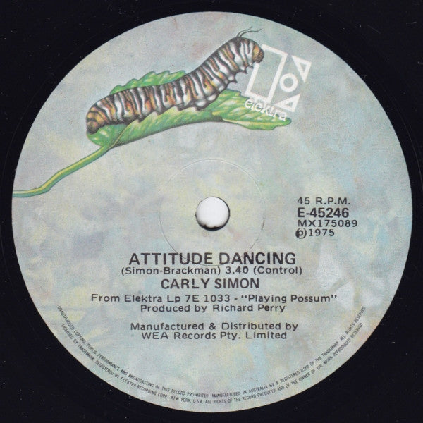 Carly Simon : Attitude Dancing (7", Single)