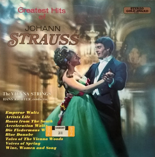 Hans Richter (10) Conducting Wiener Streichorchester : Greatest Hits Of Johann Strauss (LP, Eng)