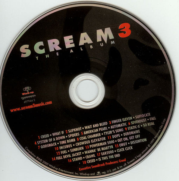 Various : Scream 3 The Album (CD, Comp)