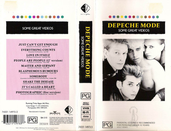 Depeche Mode : Some Great Videos (VHS, Comp, RE, PAL)