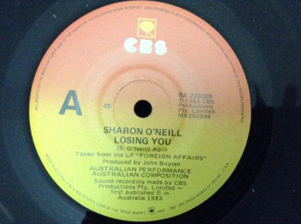 Sharon O'Neill : Losing You (7")