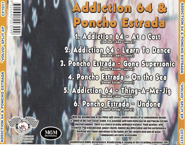 Addiction 64 & Poncho Estrada : Volvo Split EP (CD, EP)