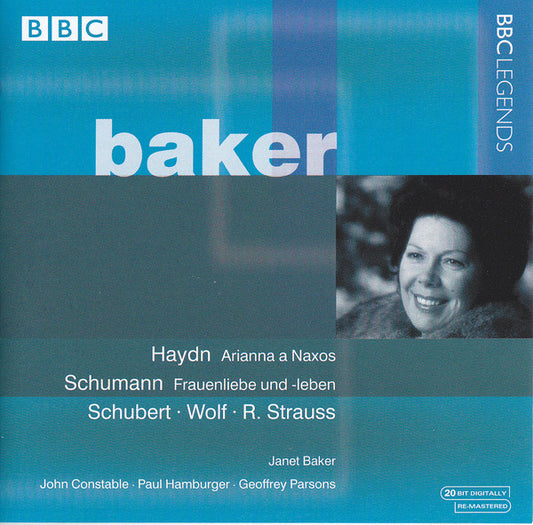 Janet Baker, Joseph Haydn, Robert Schumann, Franz Schubert, Hugo Wolf, Richard Strauss, John Constable, Paul Hamburger, Geoffrey Parsons (2) : Arianna A Naxos - Frauenliebe Und Leben (CD, Album, RM)