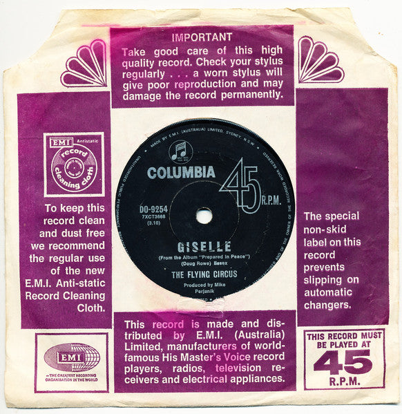 The Flying Circus : Israel / Giselle (7", Single)