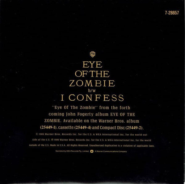John Fogerty : Eye Of The Zombie (7", Single)