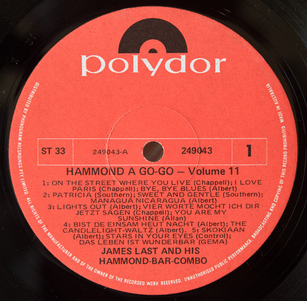 James Last & His Hammond Bar Combo : Hammond À Gogo Vol. II (LP, Album)
