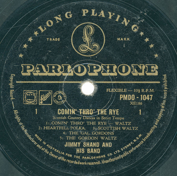 Jimmy Shand And His Band : Comin' Thro' The Rye (10")