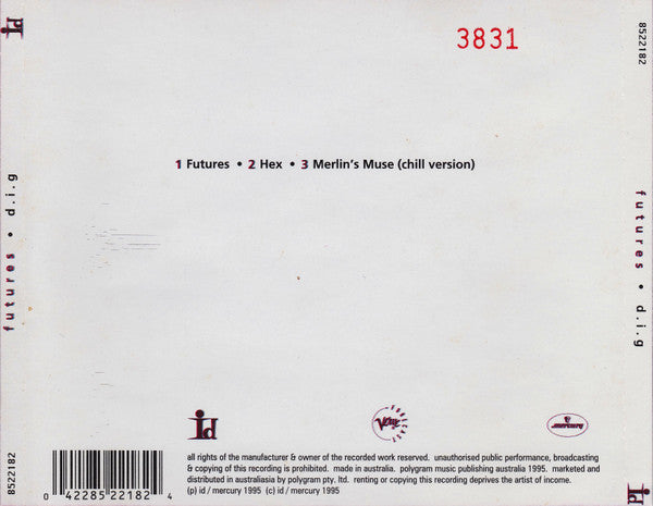 Directions In Groove : Futures (CD, Single, Ltd, Num)