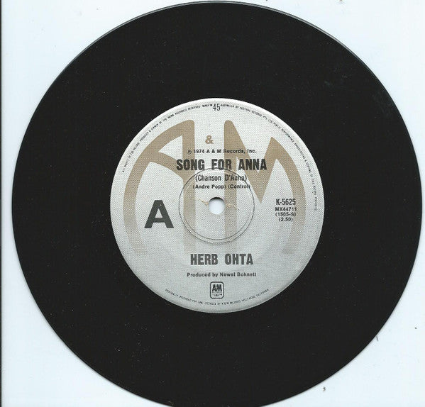 Herb Ohta : Song For Anna (Chanson D'Anna) (7", Single)