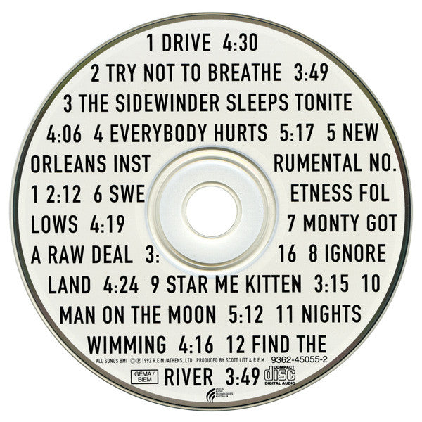R.E.M. : Automatic For The People (CD, Album, RE)