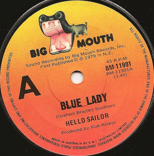Hello Sailor : Blue Lady (7", Single)
