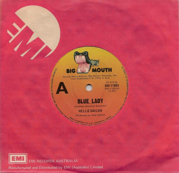 Hello Sailor : Blue Lady (7", Single)