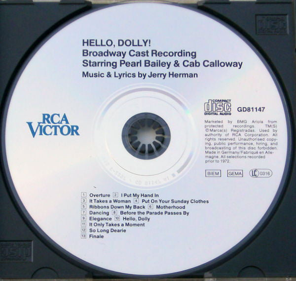 David Merrick (2) Presents Pearl Bailey : Hello, Dolly! - The New Broadway Cast Recording (CD)