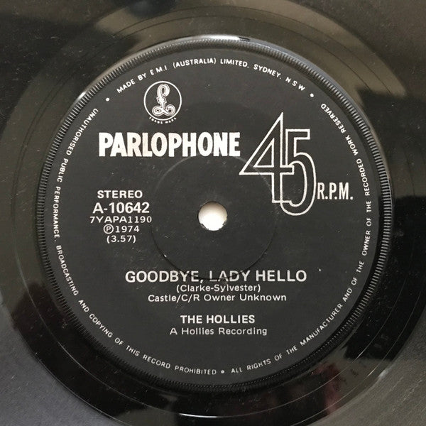 The Hollies : I'm Down / Goodbye, Lady Hello (7", Single)