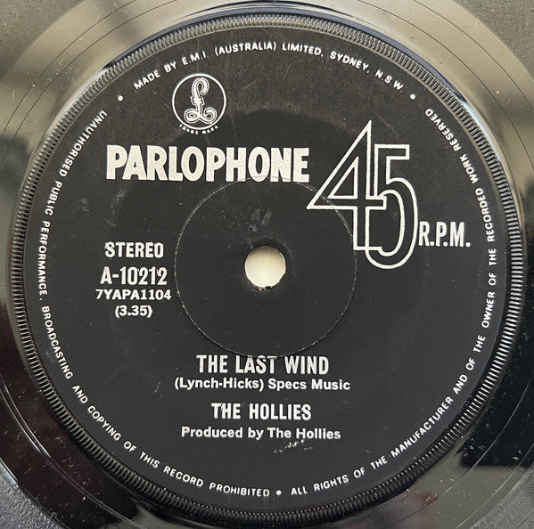 The Hollies : Slow Down Go Down (7", Single)