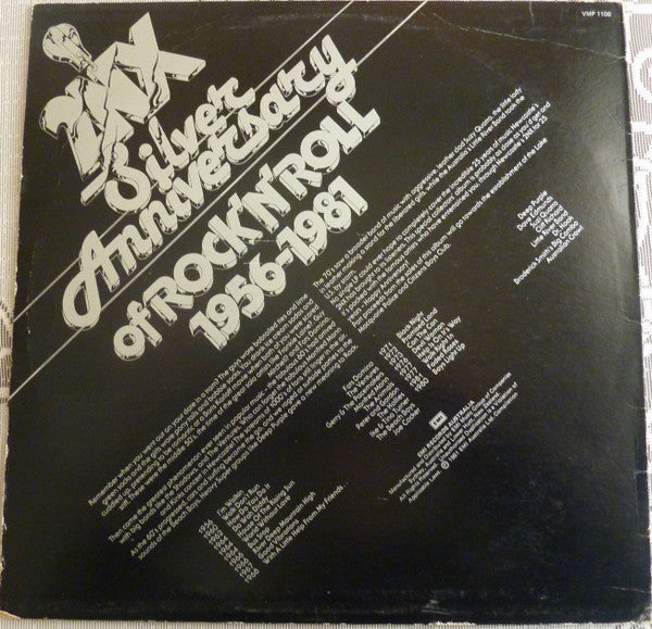 Various : 2NX Silver Anniversary Of Rock'N'Roll 1956-1981 (LP, Comp)