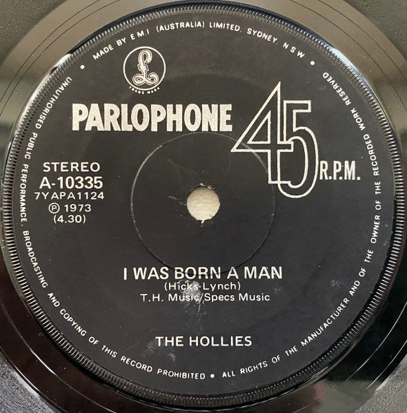 The Hollies : The Day That Curly Billy Shot Down Crazy Sam McGee (7", Single)