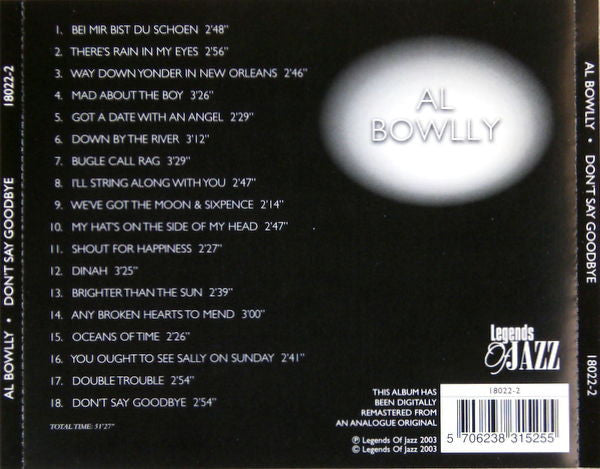 Al Bowlly : Don't Say Goodbye (CD, Comp, RM)