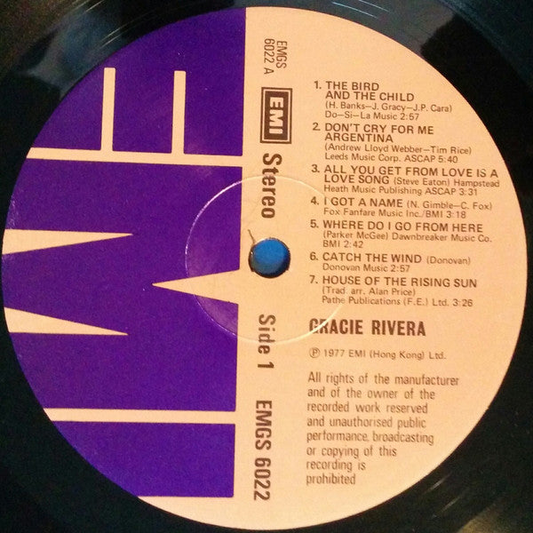 Gracie Rivera : Gracie Rivera (LP, Album)