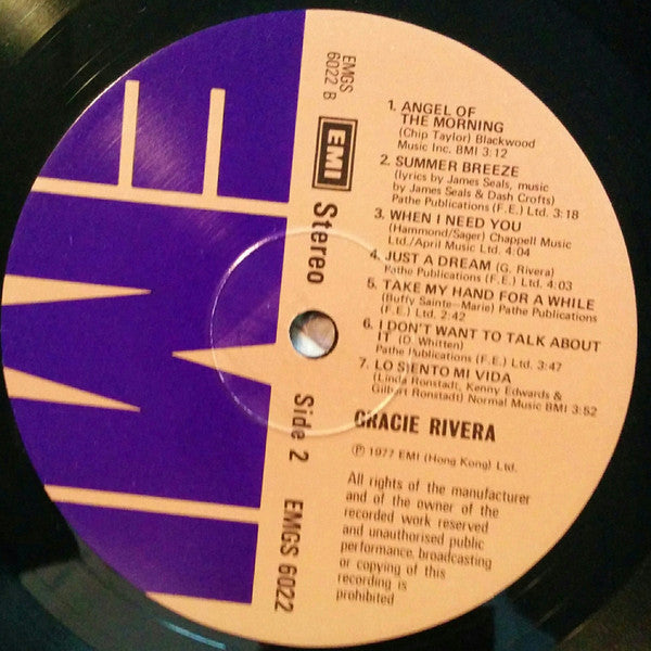 Gracie Rivera : Gracie Rivera (LP, Album)