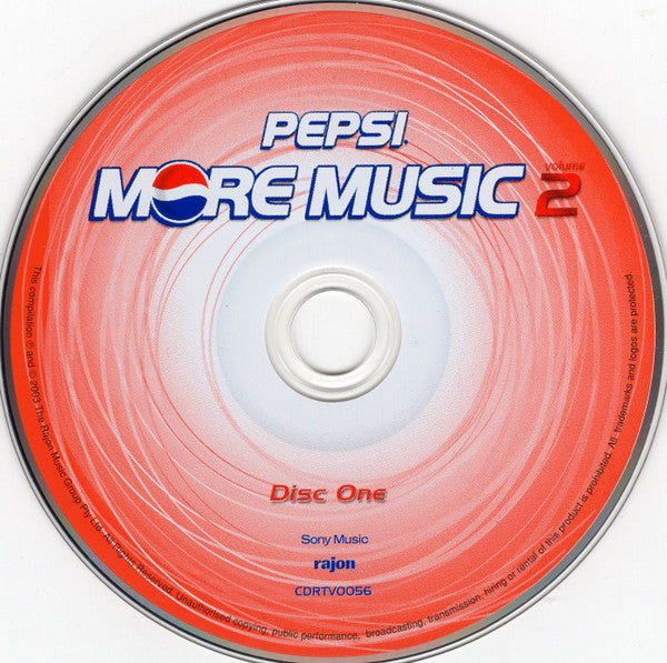 Various : Pepsi More Music - Volume 2 (2xCD, Comp, Car + CD-ROM, Bon)