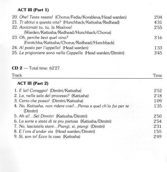 Franco Alfano - Magda Olivero, Giuseppe Gismondo, Antonio Boyer, Anna Di Stasio, Elio Boncompagni : Risurrezione (2xCD, RE, RM)