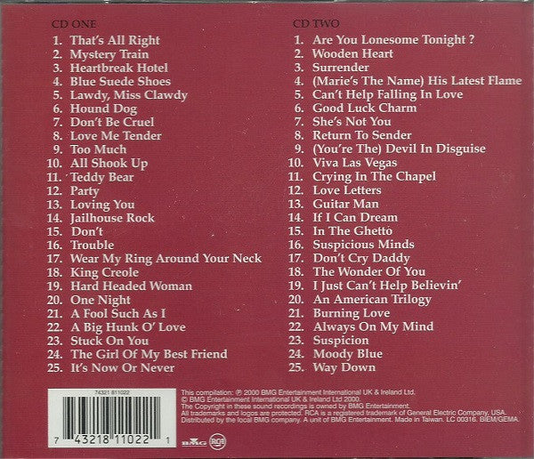 Elvis Presley : The 50 Greatest Hits (2xCD, Comp, Gol + Box)