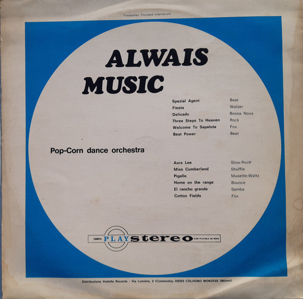 Pop-Corn Dance Orchestra : Alwais Music (LP, Mono)