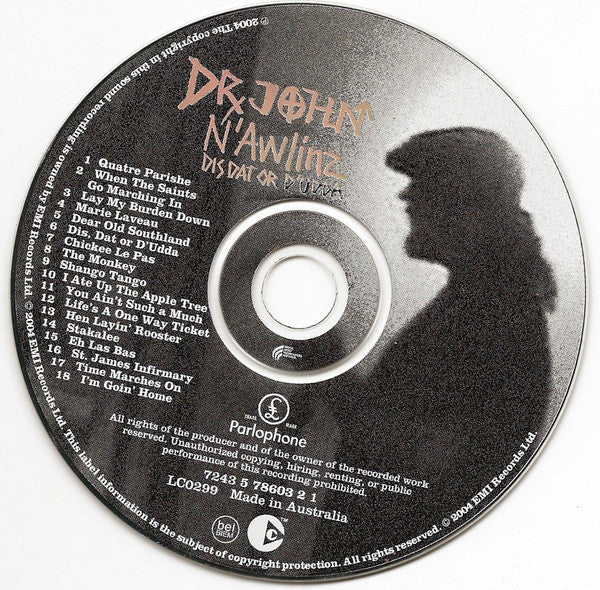 Dr. John : N'awlinz: Dis Dat Or D'udda (CD, Album)