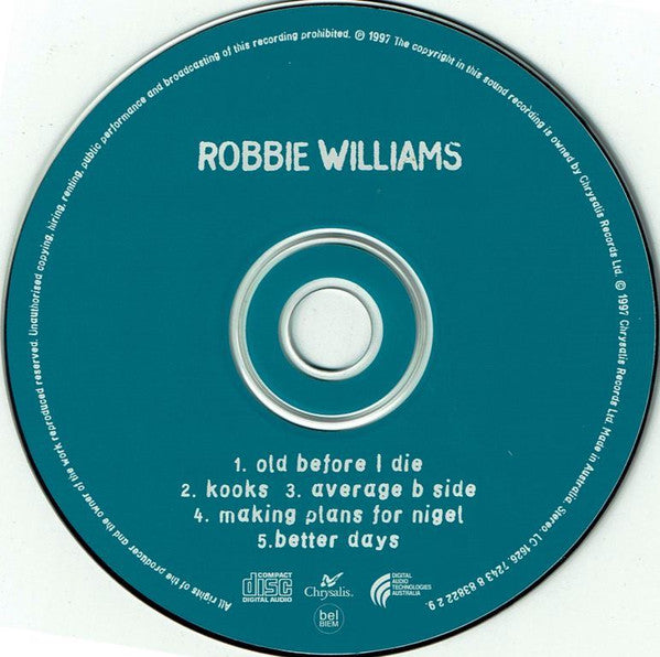 Robbie Williams : Old Before I Die (CD, Single)