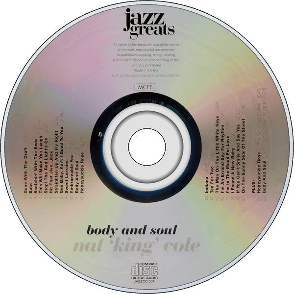 Nat King Cole : Body And Soul (CD, Comp, RM)
