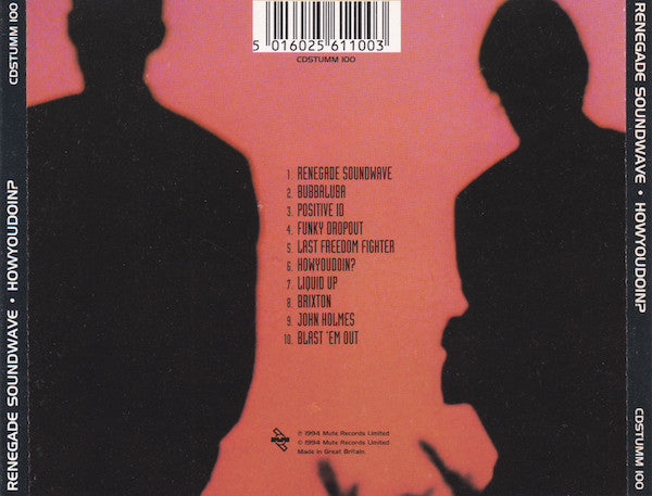 Renegade Soundwave : Howyoudoin? (CD, Album)