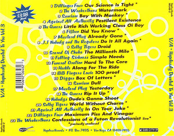 Various : Hopelessly Devoted To You Vol. 3 (CD, Comp)