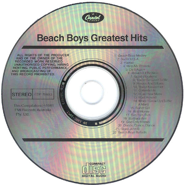 The Beach Boys : Greatest Hits (CD, Comp, RE, RM)