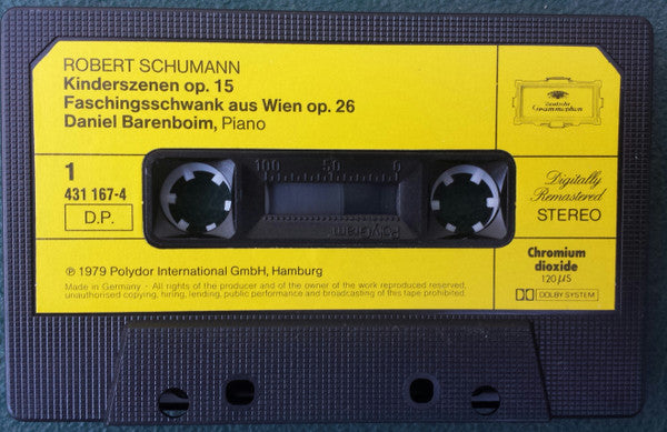 Schumann*, Daniel Barenboim : Kinderszenen / Carnaval / Faschingsschwank Aus Wien (Cass, Comp, RE, RM, Dol)