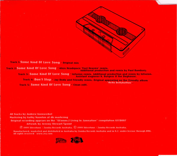 Friendly : Some Kind Of Love Song (CD, Single)